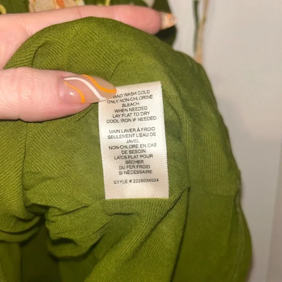 Rebecca Taylor green cream flower maxi dress - Picture 7 of 11